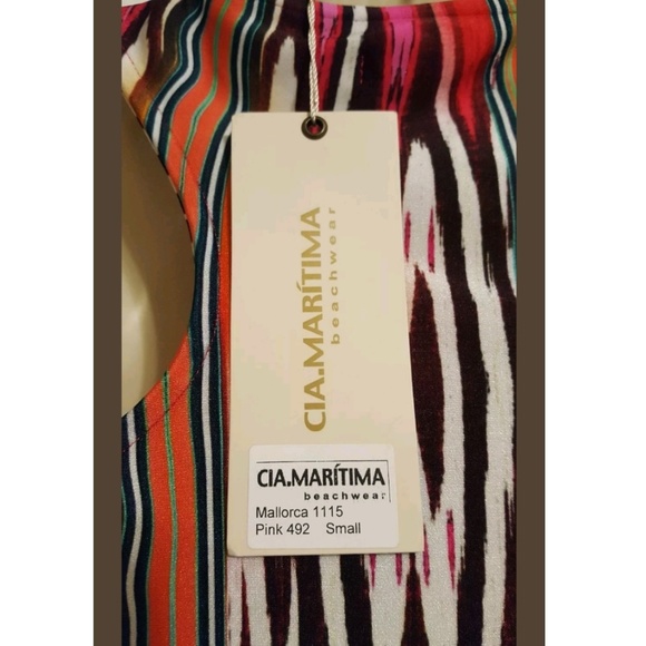 Designer Cia Maritima Beachwear Dress Coverup ikat - Picture 4 of 7
